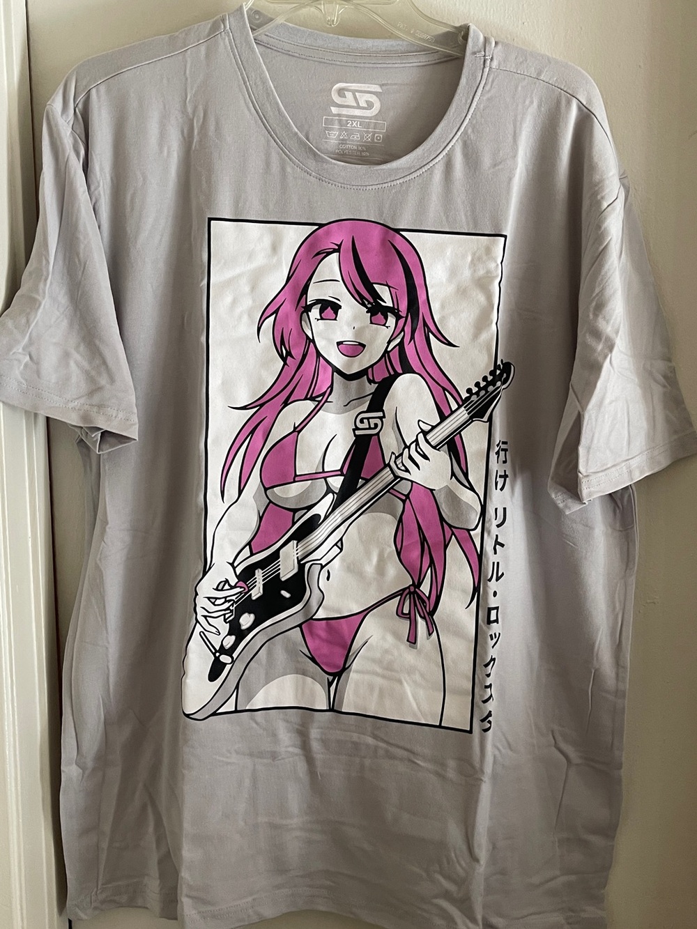 Gamer Supps Waifu Cups Guitar Girl Shirt